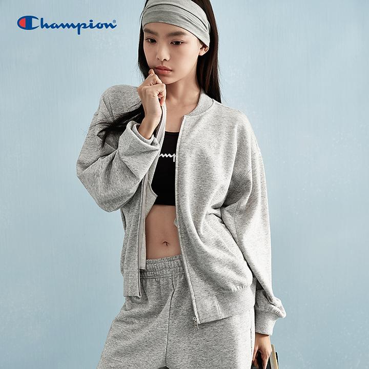 【拉链开襟卫衣】Champion冠军简约时尚休闲百搭潮牌运动风开衫外套