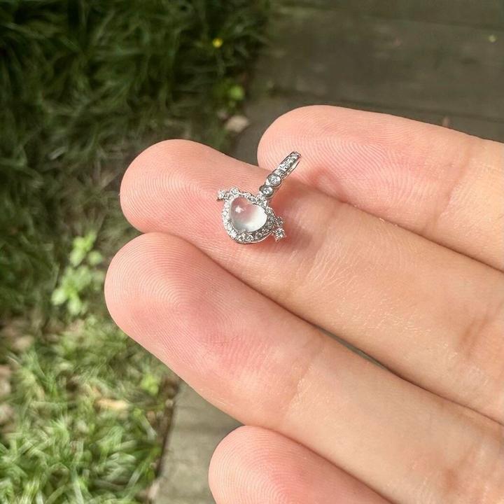 铜合金吊坠 爱心小提溜吊坠万能扣可拆卸手工DIY百搭手链项链材料