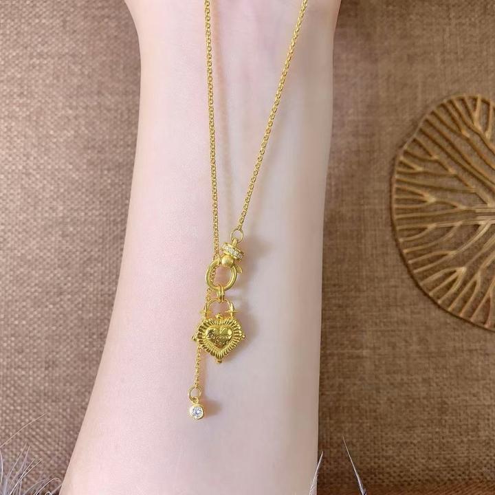 【伟新源】足金999  5G工艺 心动情书吊坠2.97克（不含链）