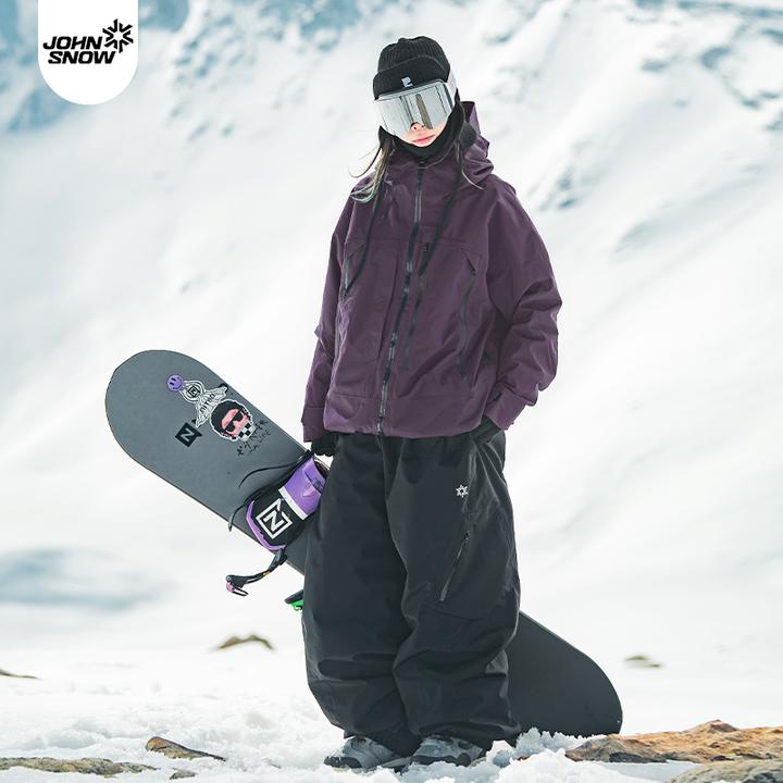 John snow滑雪服套装女款单板防水厚3L全压胶26款滑雪衣裤套装男