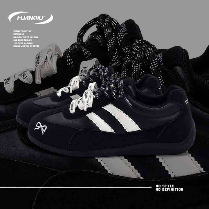 HUANQIU/环球舒适简约内增高板鞋女鞋2025秋季新款潮流百搭休闲鞋