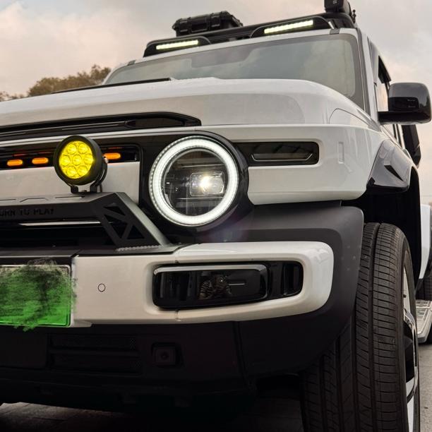 适用奇瑞ICAR V23天使眼大灯专用LED丛林之眼光圈装饰灯改装配件