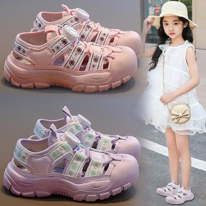 ABC女童凉鞋2025新款夏季儿童溯溪网鞋软底防滑女孩公主沙滩鞋