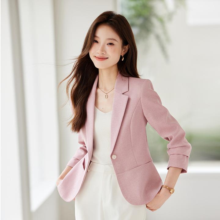 休闲小西装外套女2025新款春秋气质高级感正装小个子短款女士西服