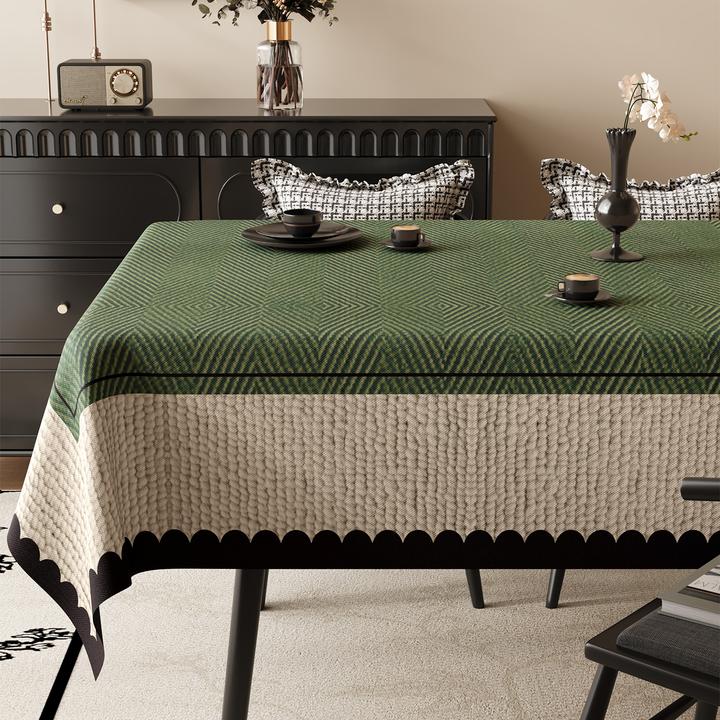 复古桌布防水防油免洗2025新款高级感餐桌台布中古风茶几盖布防烫