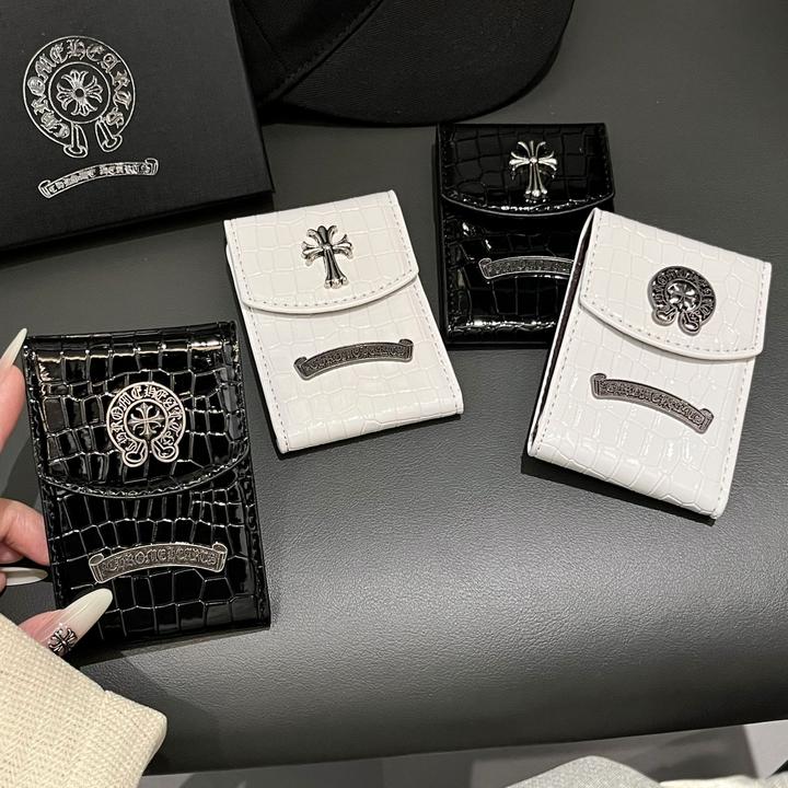 鳄鱼纹多功能克罗心金属标十字架证件收纳卡包多卡位钱包2025新款