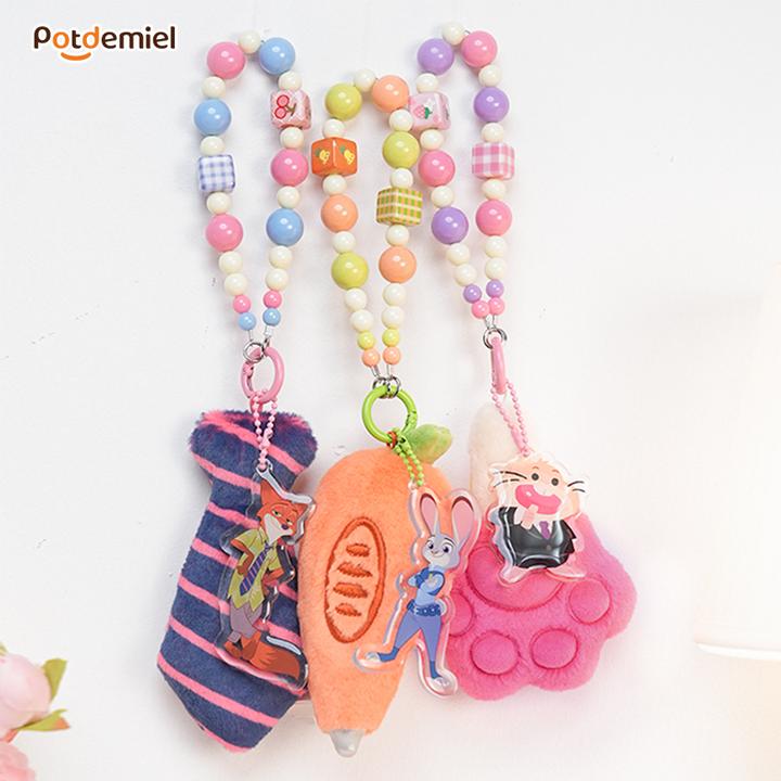 potdemiel蜂蜜罐正版迪士尼疯狂动物城爪爪冰棍胡萝卜笔领巾包挂