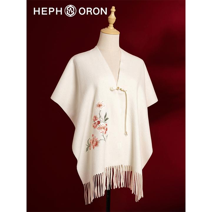 高级感羊毛围巾女款爆款2025新款保暖搭配旗袍羊毛披肩外搭礼盒