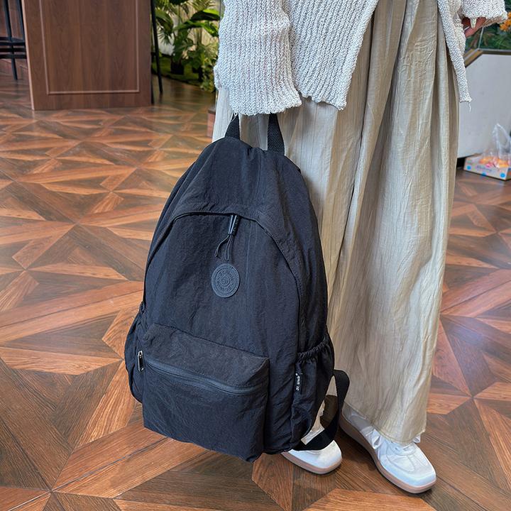 8001可折叠旅行双肩背布包轻便携日系学生包休闲百搭轻便ins超轻