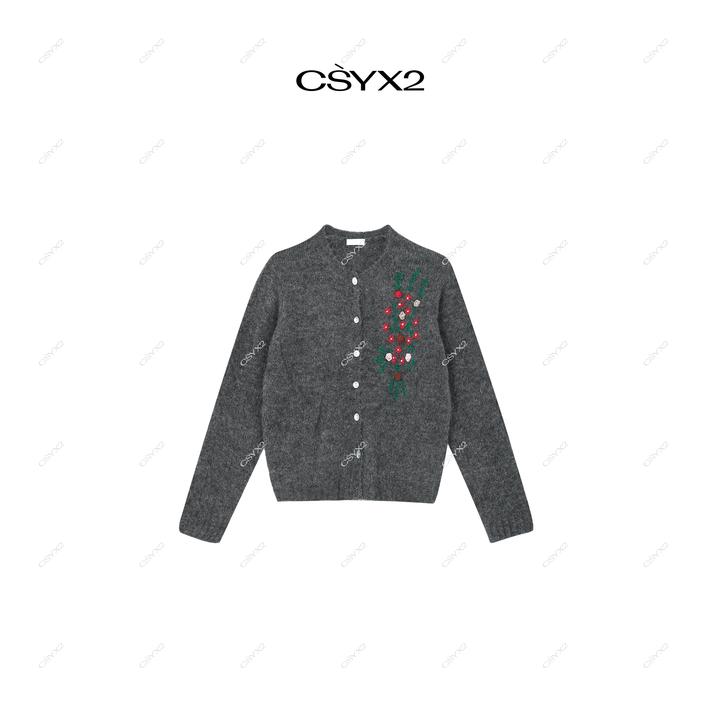 CsyX2-2025A/W 秋冬新品 绣花长袖针织衫CA4DM046