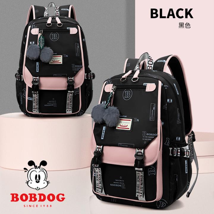 巴布豆书包女孩超轻护脊小学生34-6年级初高中生儿童减负防水背包