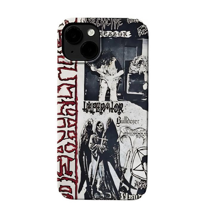 朋克设计适用苹果16promax手机壳iPhone15小众14菲林13硬壳12/11