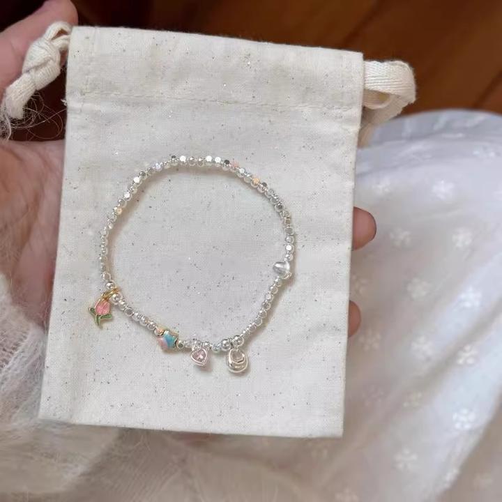 手链女款星星郁金香爱心彩小众轻奢简约百搭送朋友高级感