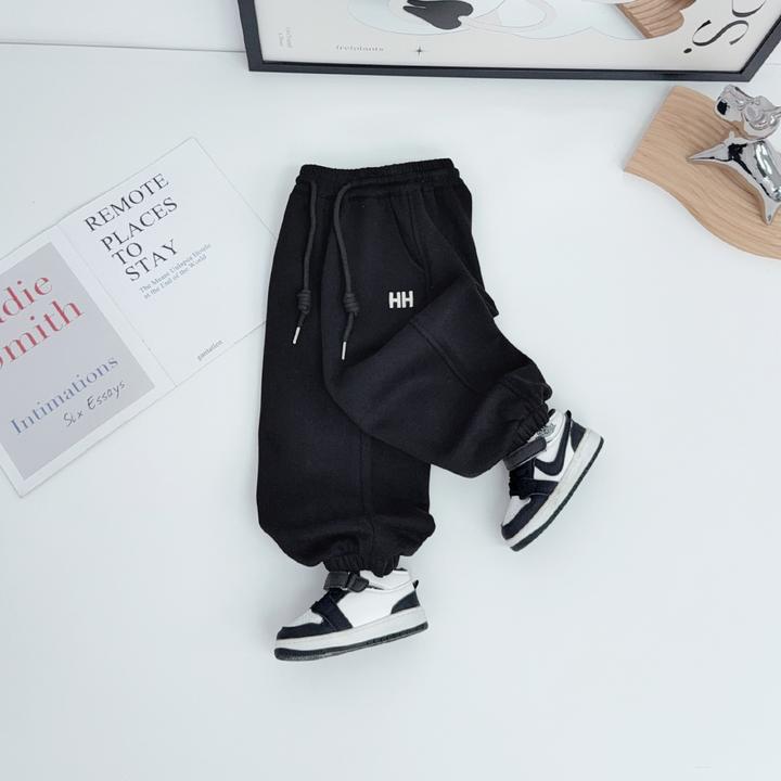 儿童冬加绒裤子男童运动裤2025新款秋冬装 BAO25160 悠悠童话童装