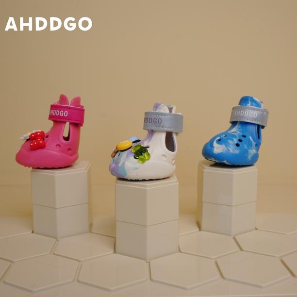 狗狗鞋子夜光可爱雪纳瑞比熊泰迪柴犬西高地宠物鞋子