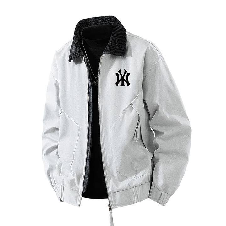 【官方推荐】秋冬潮牌休闲飞行夹克男潮流痞帅时尚外套工装翻领上衣