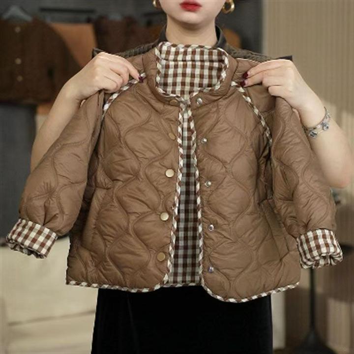 儿童双面穿男女童冬季新款韩系时尚保暖棉服外套洋气美拉德上衣