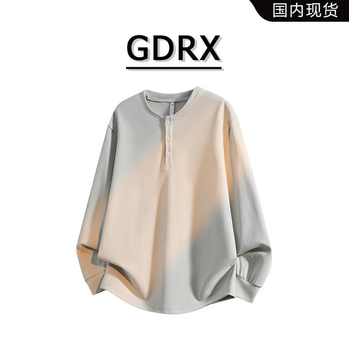 GDRX日系高级感男款卫衣2025秋季oversize痞帅潮流百搭男装上衣
