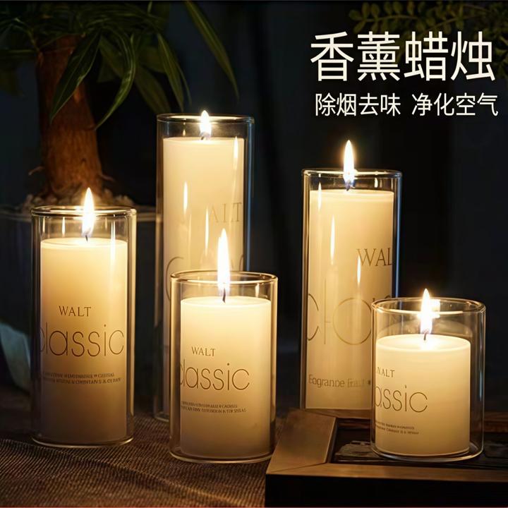 高级感多只装香薰蜡烛室内高颜值持久留香家用卧室烛光晚餐生日