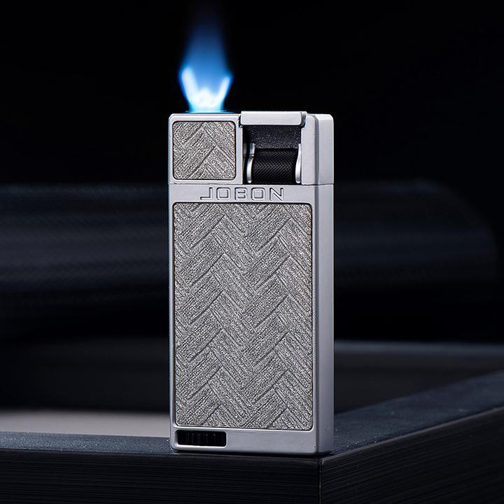 JOBON中邦高级感纤薄扁火防风充气打火机金属创意男士高档礼品