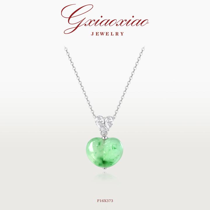 G XIAOXIAO 轻奢气质高级百搭优雅百搭爱心项链 F16X373新年礼物