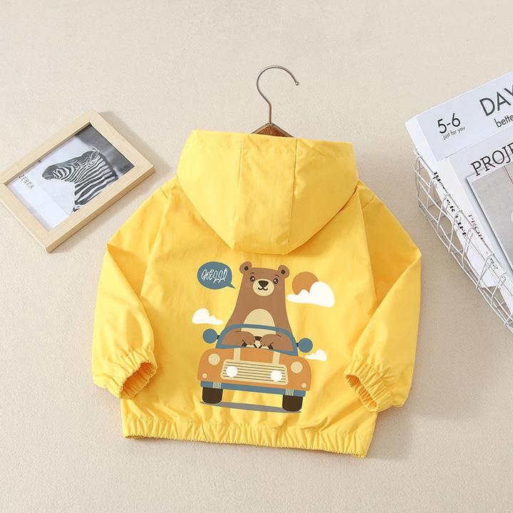 男童大童洋气2025新款中儿童时尚夹克男女宝宝薄款小童风衣上衣