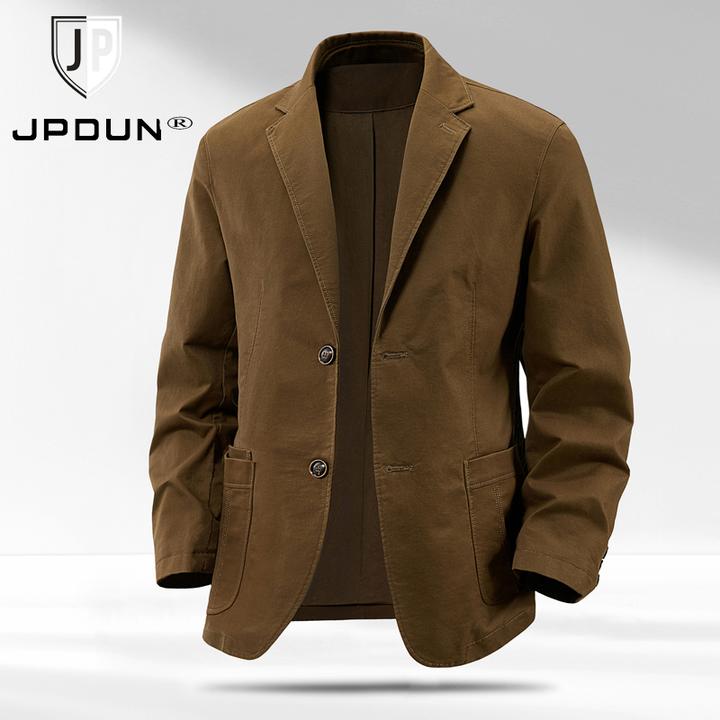 JPDUN吉普盾纯棉西服男款爆款2025新款休闲小西服外套男时髦潮流