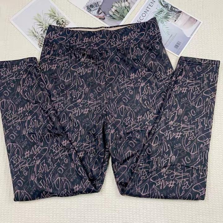 300克-薄绒打底裤显瘦妈妈装2025春秋提臀收腹高腰舒适加绒保暖裤