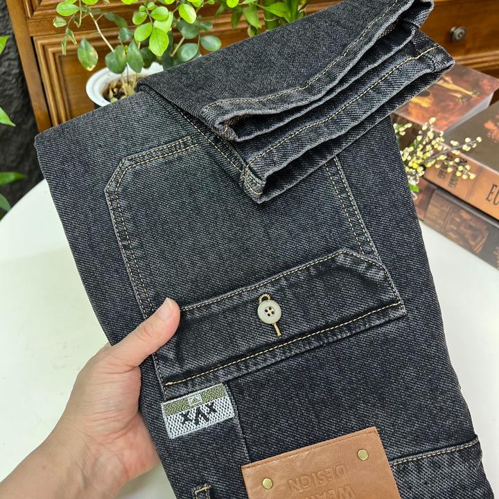 2025秋季男士牛仔裤子时尚工装弹力百搭潮流牛仔裤9623
