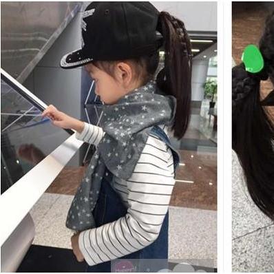 新款印花围巾棉麻韩版秋冬小孩宝宝丝巾百搭男童女童围巾