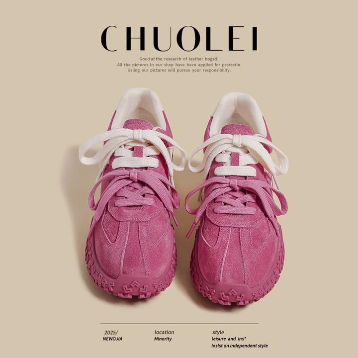 女鞋秋季厚底老爹鞋复古潮流阿甘运动休闲鞋透气百搭潮运动鞋时尚