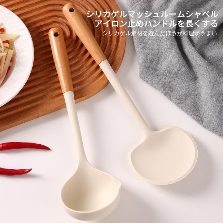 日本シリコ硅胶锅铲家用耐高温炒菜铲子厨房用具不粘锅专用