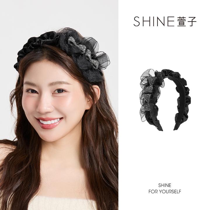 萱子复古风女甜美风简约风民族风发箍气质百搭头饰宽边