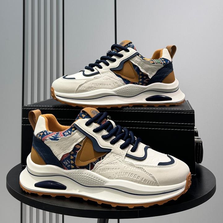 纪诗哲老爹鞋男秋季新款透气厚底阿甘鞋潮男士网面透气厚底阿甘鞋