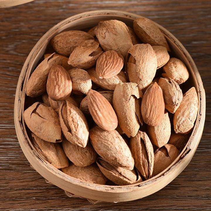 新疆巴旦木光板原味NP纸皮干炒巴旦木500g手剥果仁坚果代发