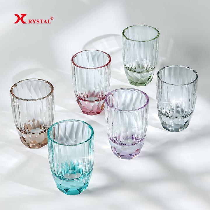 CRYSTAL【果汁杯】水晶杯威士忌杯果汁饮料杯家用茶杯洋酒杯网红