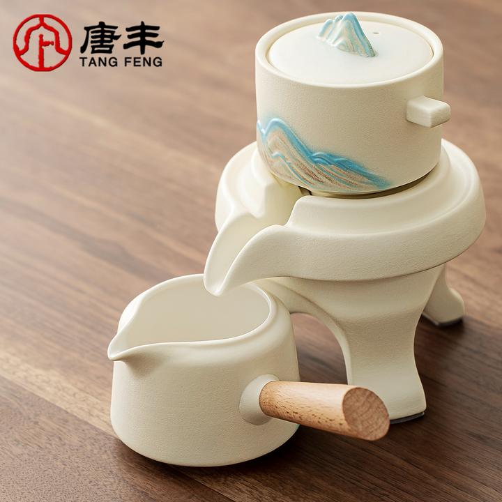 唐丰故宫文创茶壶家用懒人石磨自动泡茶神器年轻人喝茶单壶一人饮