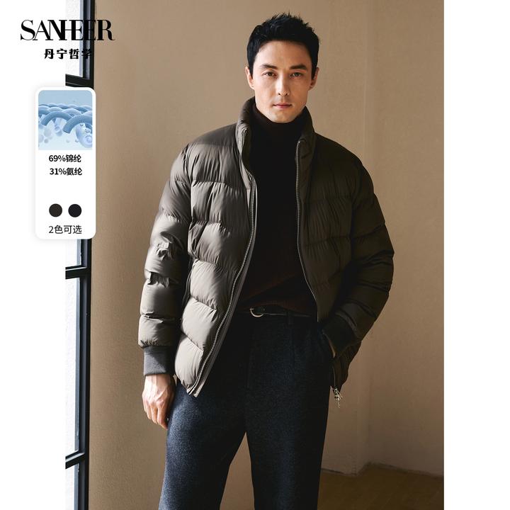 【都市精英】蓬松保暖白鹅绒 高品质立领面包服鹅绒服外套 DAD326