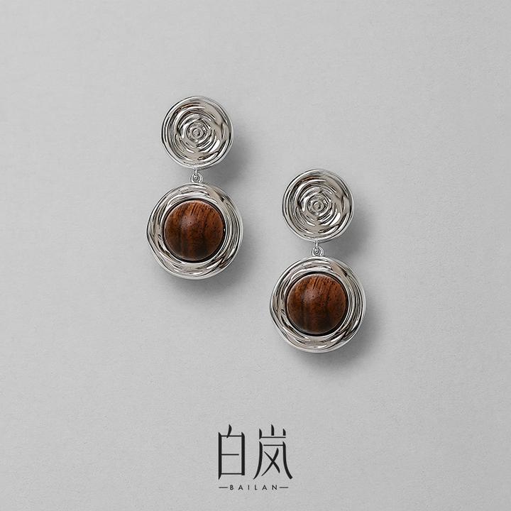 观澜耳坠【7月新品】独特民族风黄花梨精致ED4644