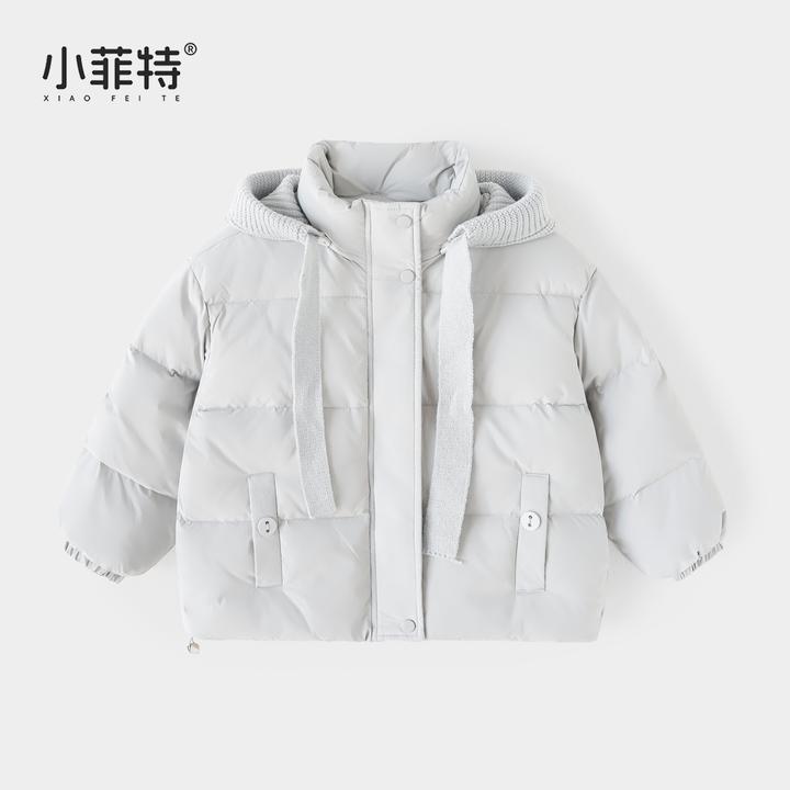 小菲特女童冬加厚连帽外套中大童保暖上衣儿童休闲棉服YNYD57752