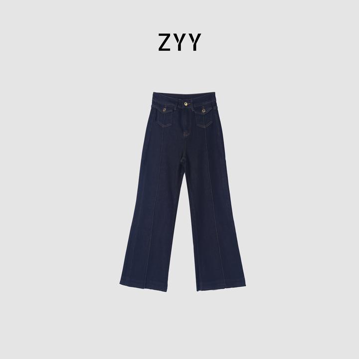 ZYY【摩登T台】2025S/S新品时尚百搭显瘦牛仔裤长裤女X25DNZK04702