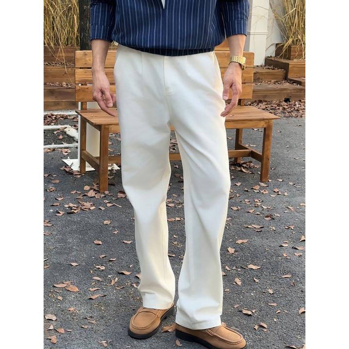 『流萤秋风 慵懒贵气』老钱风舒适垂感高端百搭通勤直筒宽松休闲裤