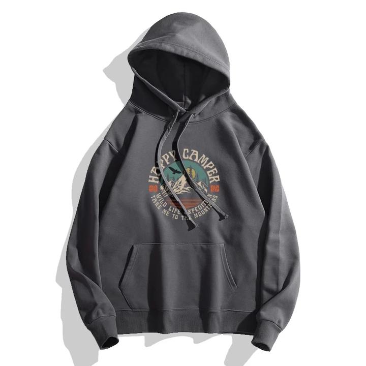 仓石一树休闲字母印花连帽卫衣男秋冬情侣装宽松百搭潮流帽衫上衣