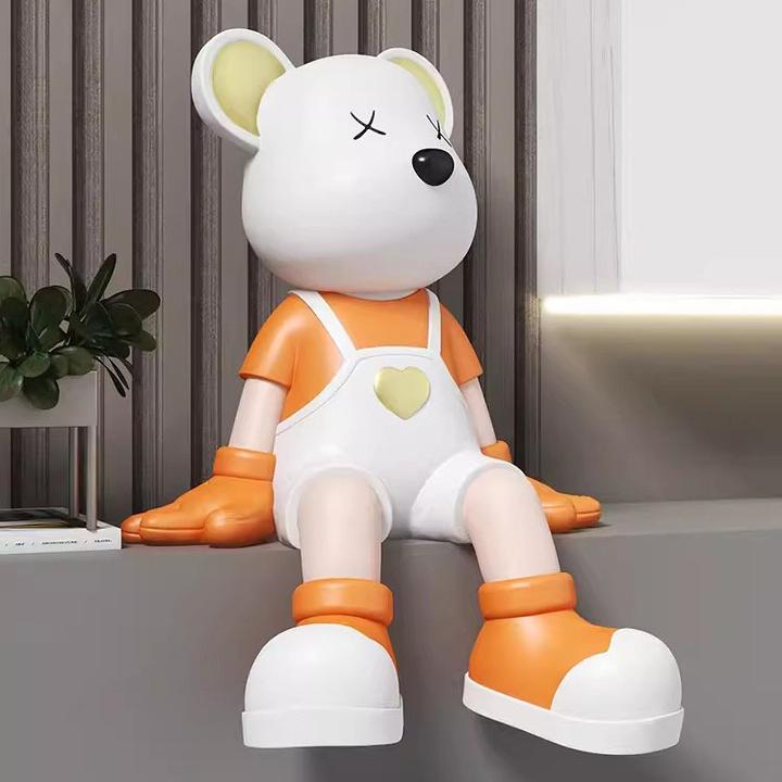 网红暴力熊客厅大型落地摆件电视柜沙发旁装饰品轻奢乔迁搬家礼品