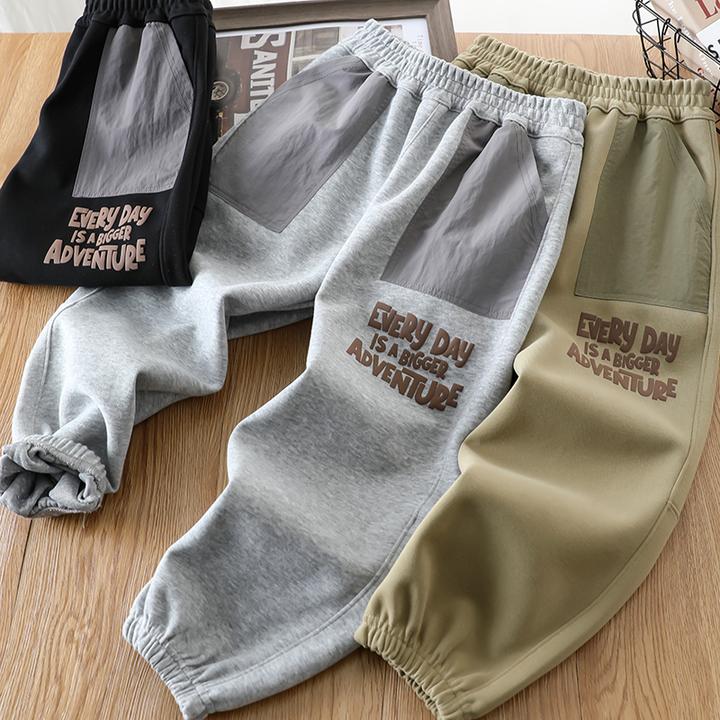 2025新款儿童春季裤子男童运动裤春秋款中大童休闲卫裤百搭长裤潮