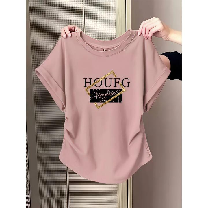 纯棉显瘦T恤飞飞袖韩版修身短袖通勤洋气短款设计感气质百搭夏季