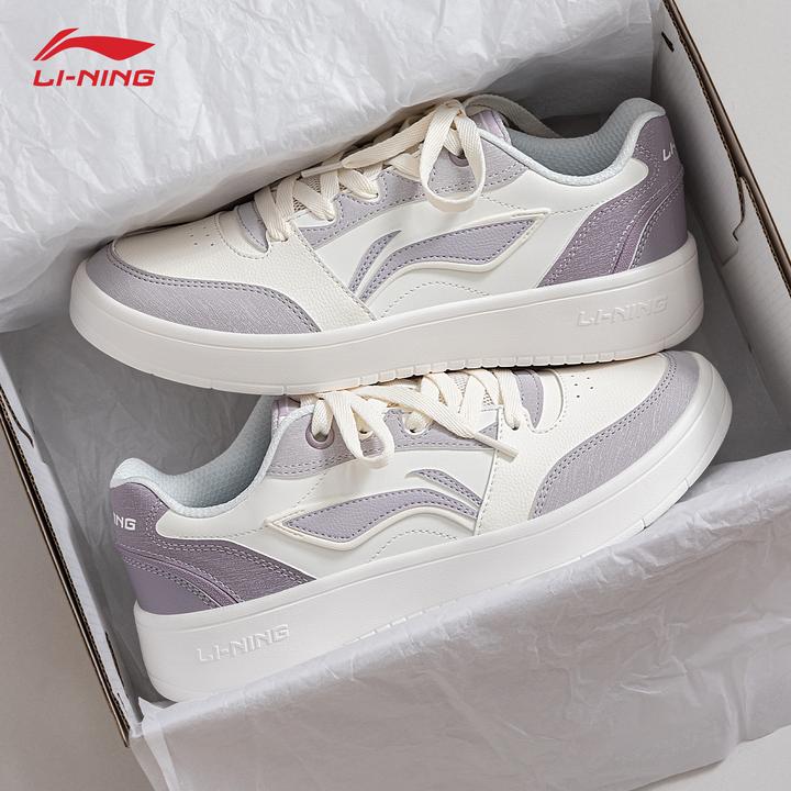 李宁元宝v3女鞋板鞋低帮简约百搭增高时尚2025秋季新款潮流运动鞋