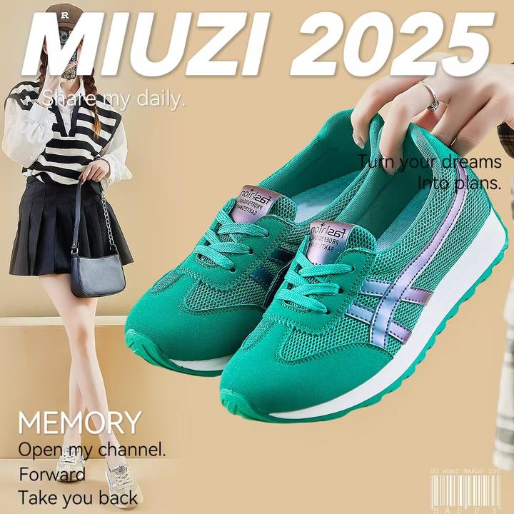 【外贸尾单】日系春季新款阿甘鞋女潮跑步运动休闲百搭平底德训鞋