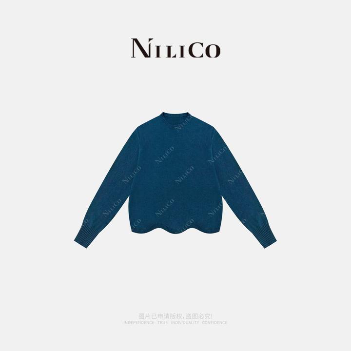 NILICO【漫雾 】慵懒绵羊毛减龄软糯保暖毛衣