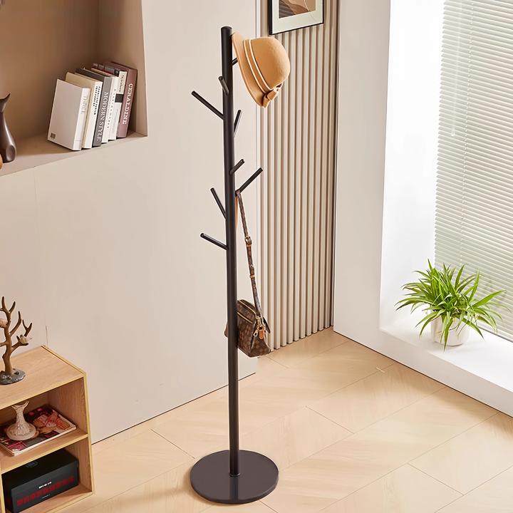 轻奢风金属衣架落地挂衣架家用客厅晾衣架卧室简易立式单杆衣帽架